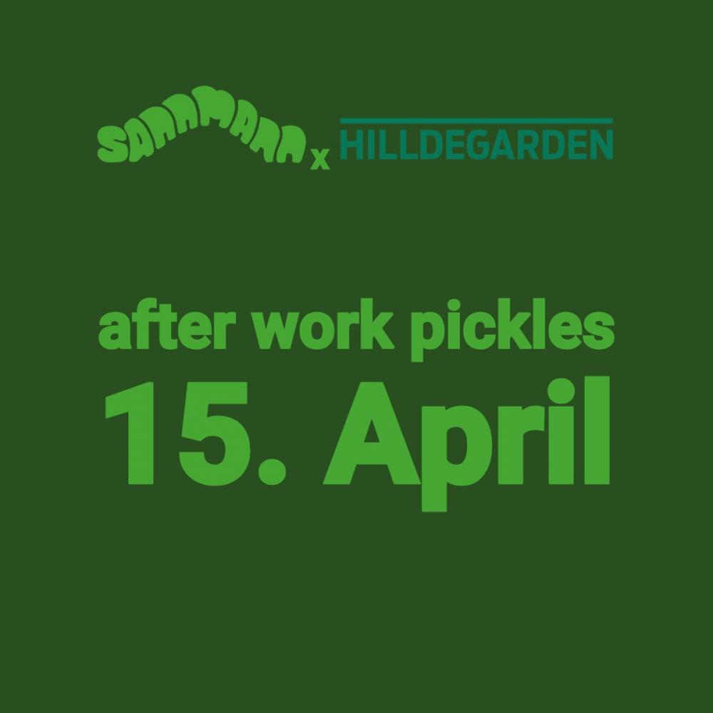 After work pickles im Bunker 15. April